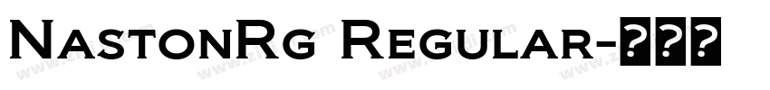 NastonRg Regular字体转换
